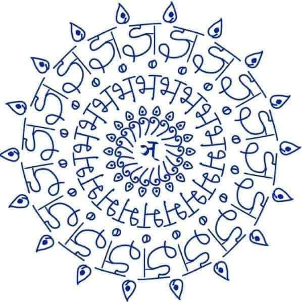 सिद्धान्त कौमुदी | संज्ञाप्रकरणम् माहेश्वरसूत्राणि | माहेश्वर सूत्र पर अद्भुत चित्रकला